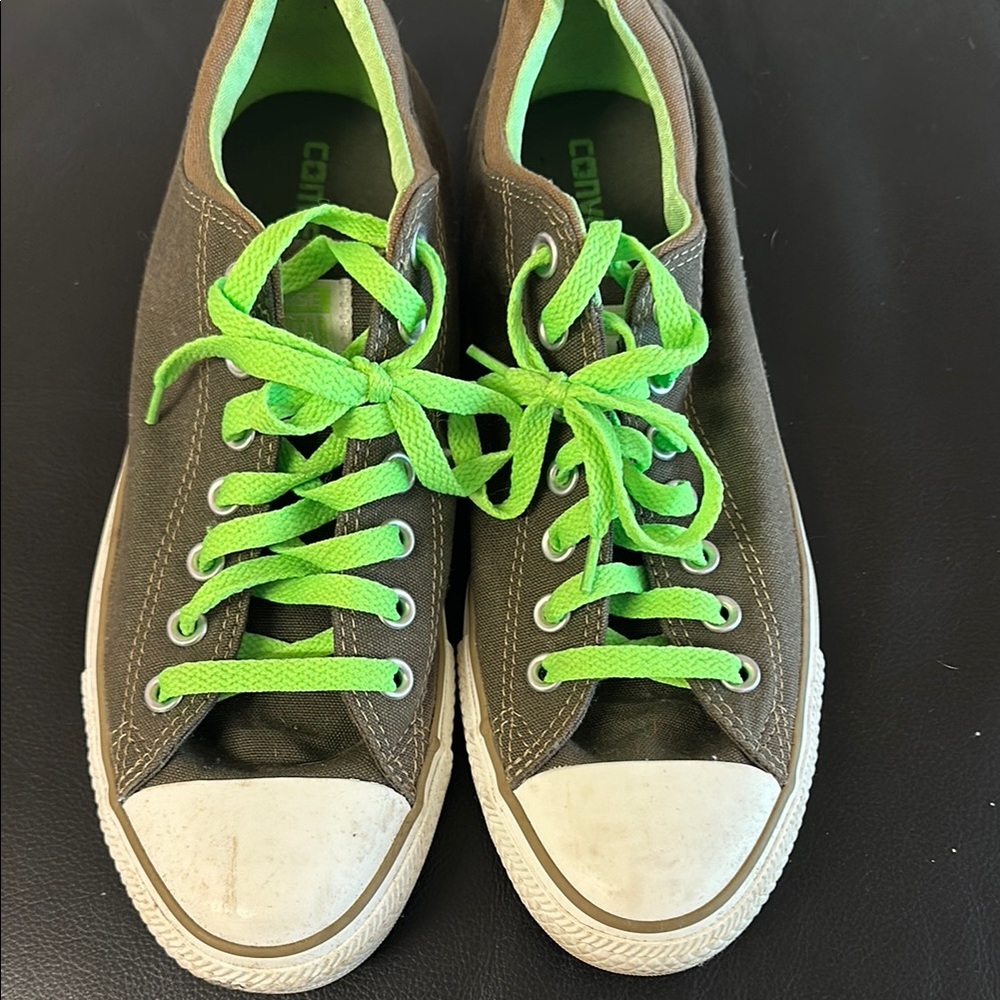 Converse Green and Brown Sneakers